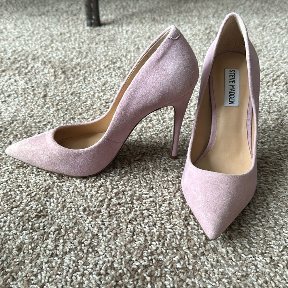 Powder purple Steve Madden pointed heel never used size 7